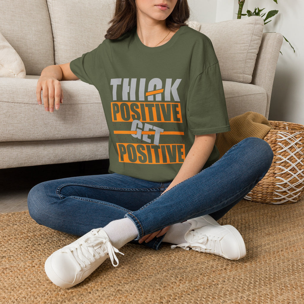 Think Positive T-Shirt — Motivational Graphic Tee