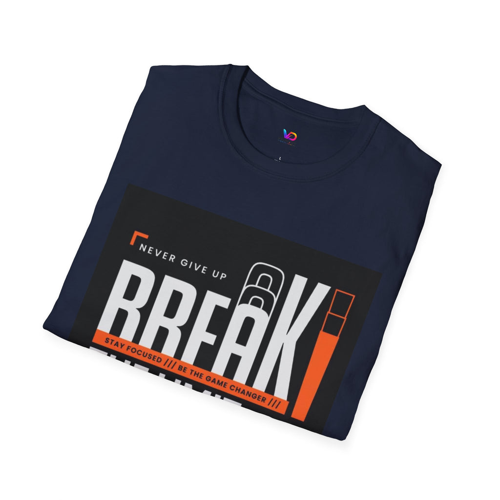 Break the Limit T-Shirt — “Never Give Up, Break” Motivational Graphic Tee