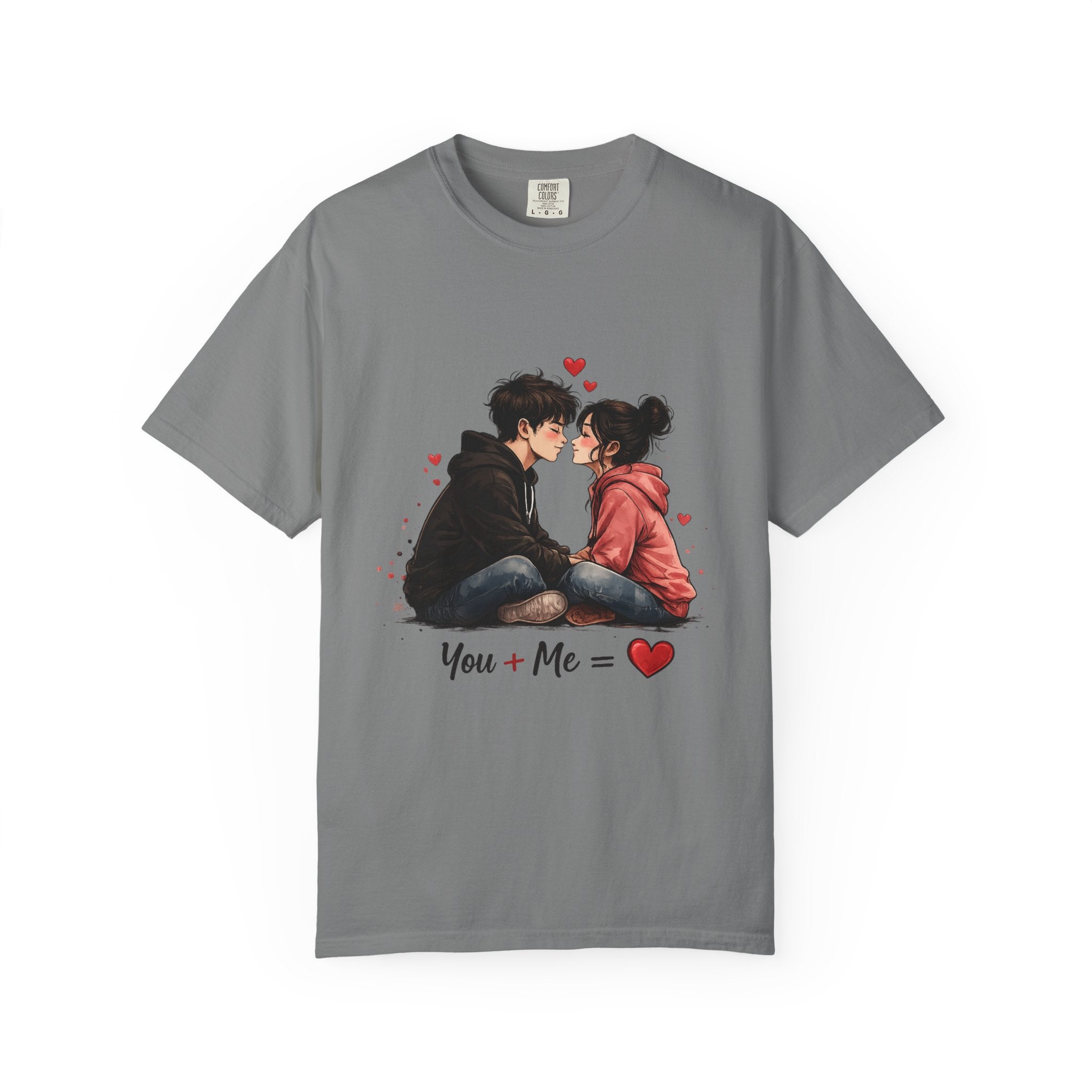 You + Me =  Romantic Couple T-Shirt