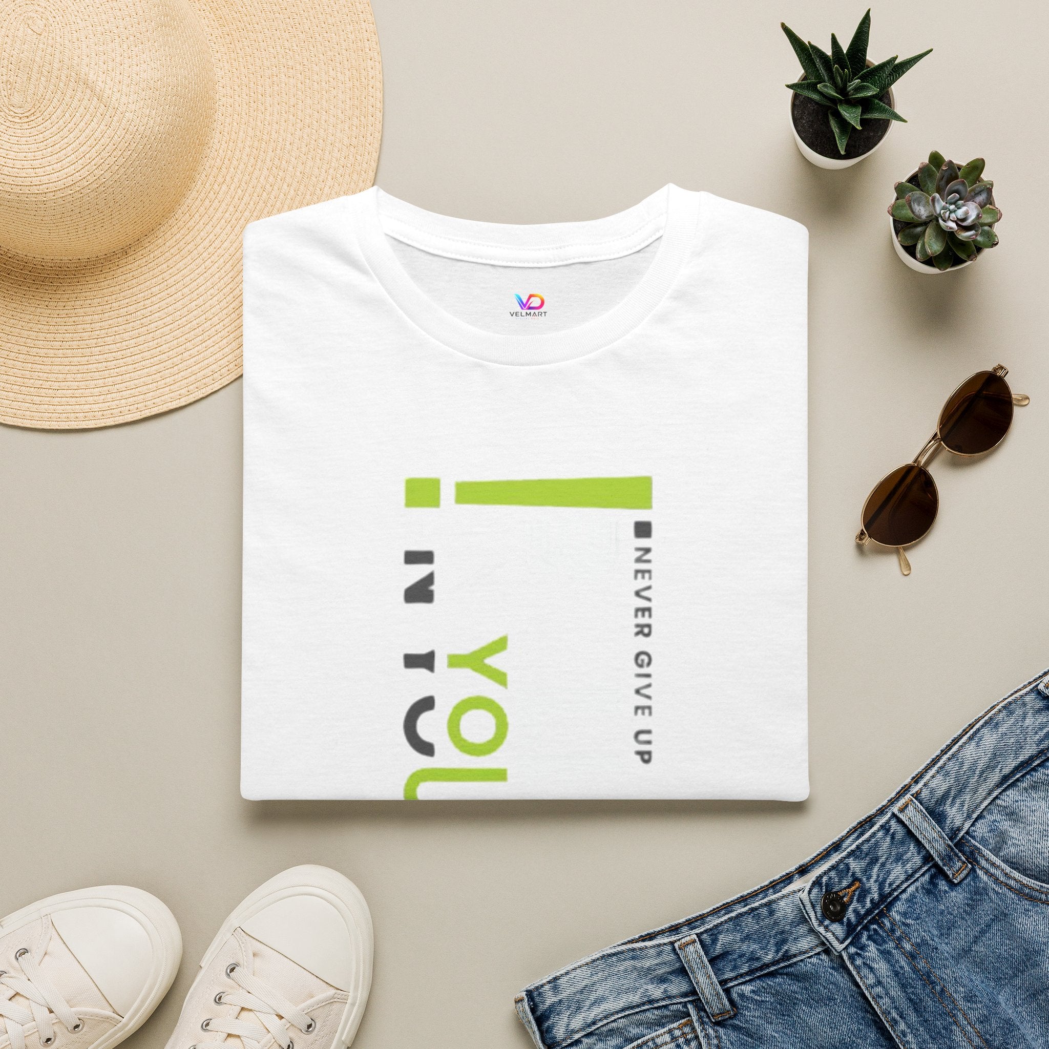 T-Shirt — "Be Yourself" Vertical Motivational Graphic Tee