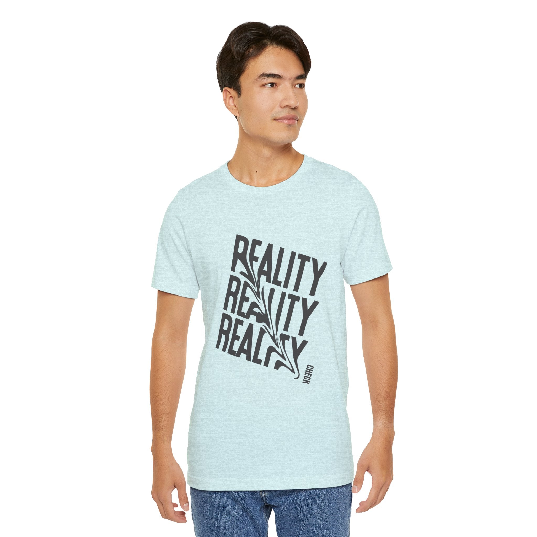 Reality Repeat Tee — Graphic Typography T-Shirt