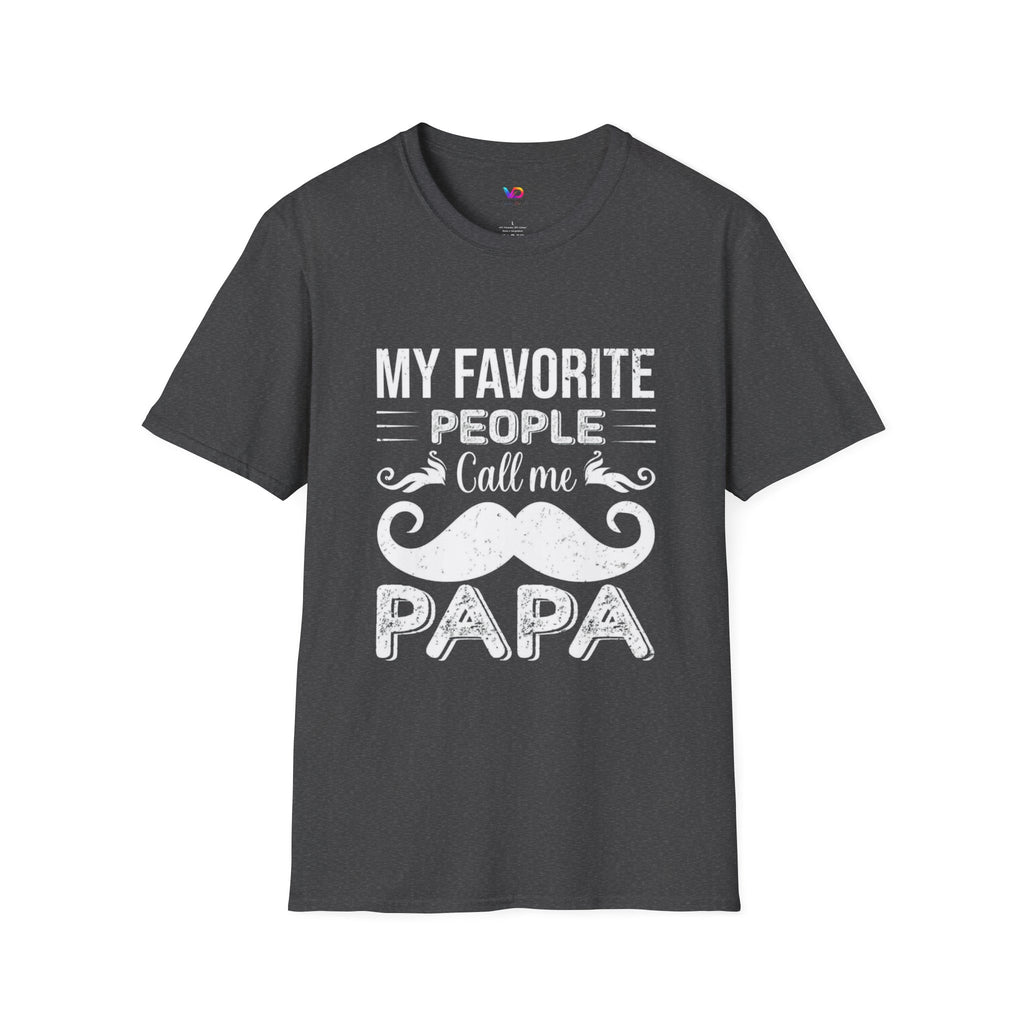 Papa T-Shirt — “My Favorite People Call Me Papa” Vintage Family Gift