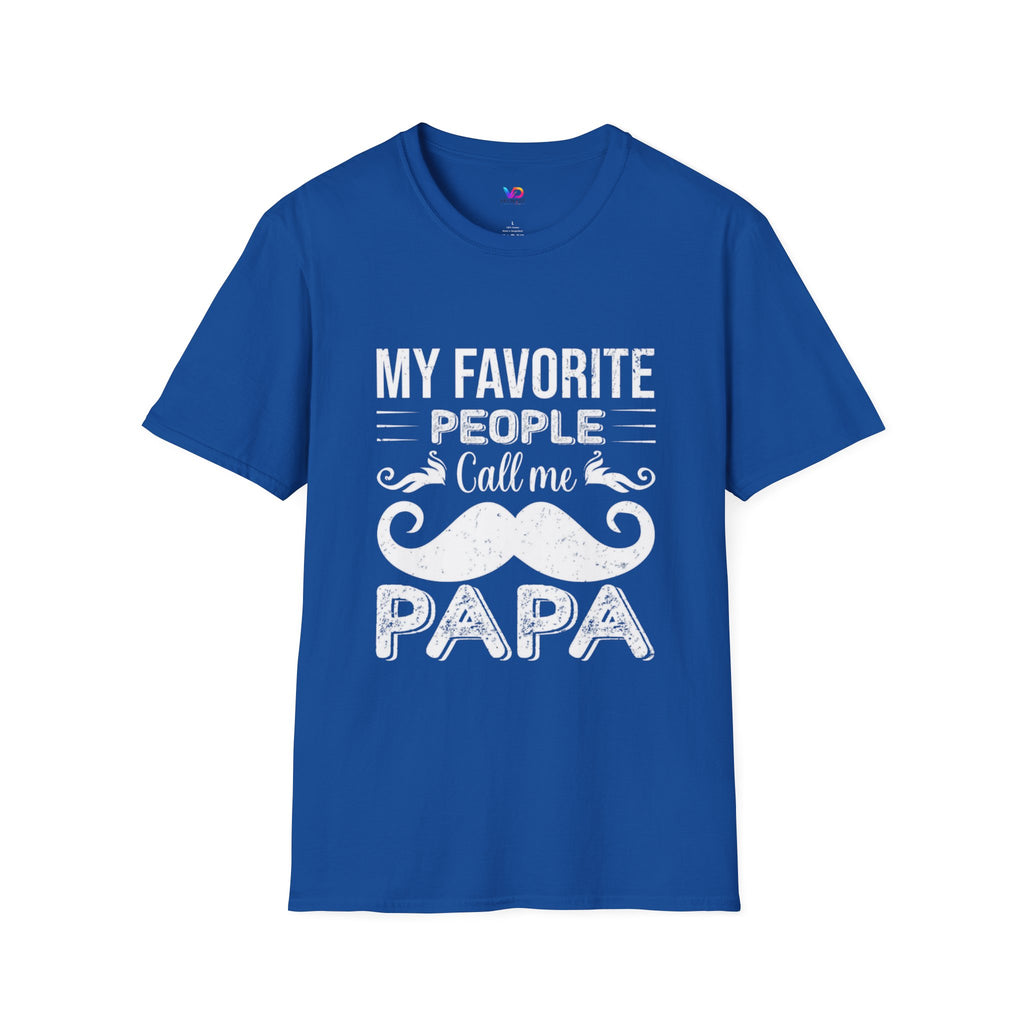 Papa T-Shirt — “My Favorite People Call Me Papa” Vintage Family Gift