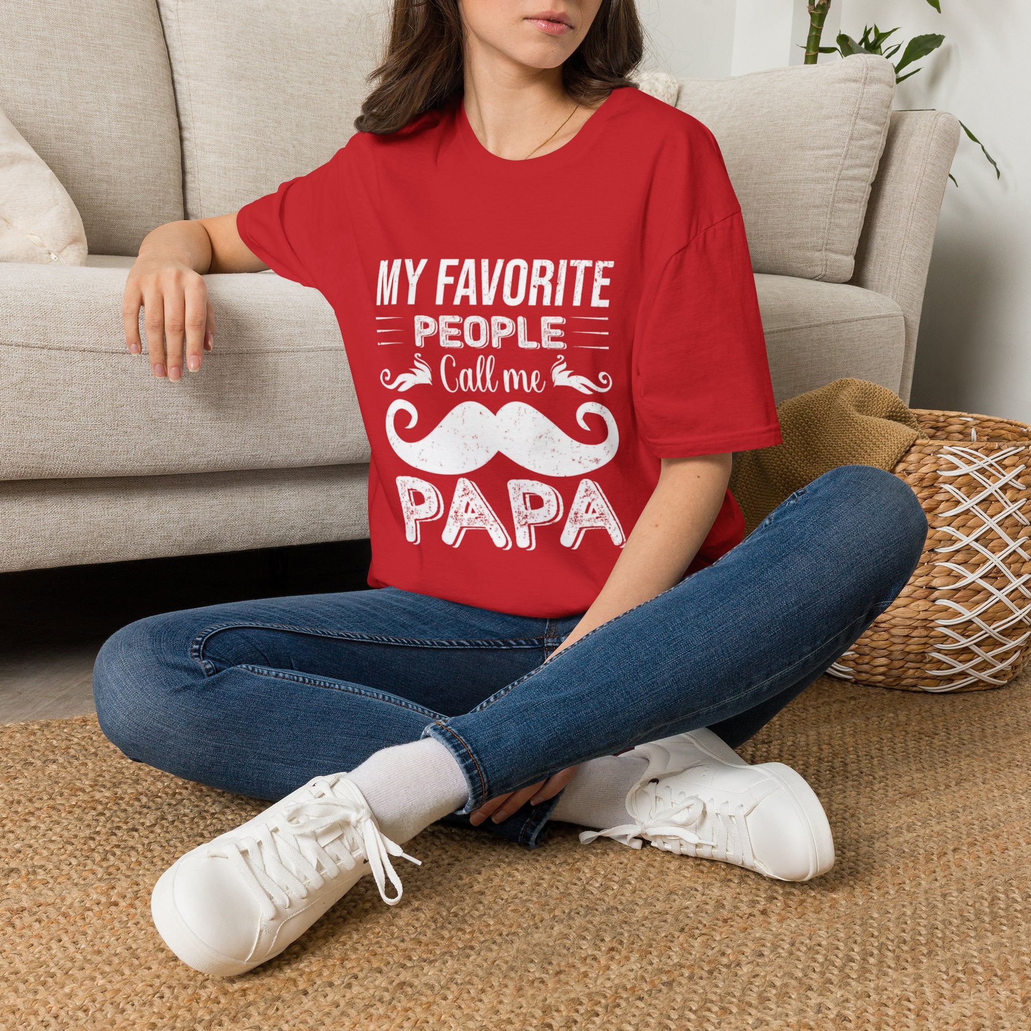 Papa T-Shirt — “My Favorite People Call Me Papa” Vintage Family Gift