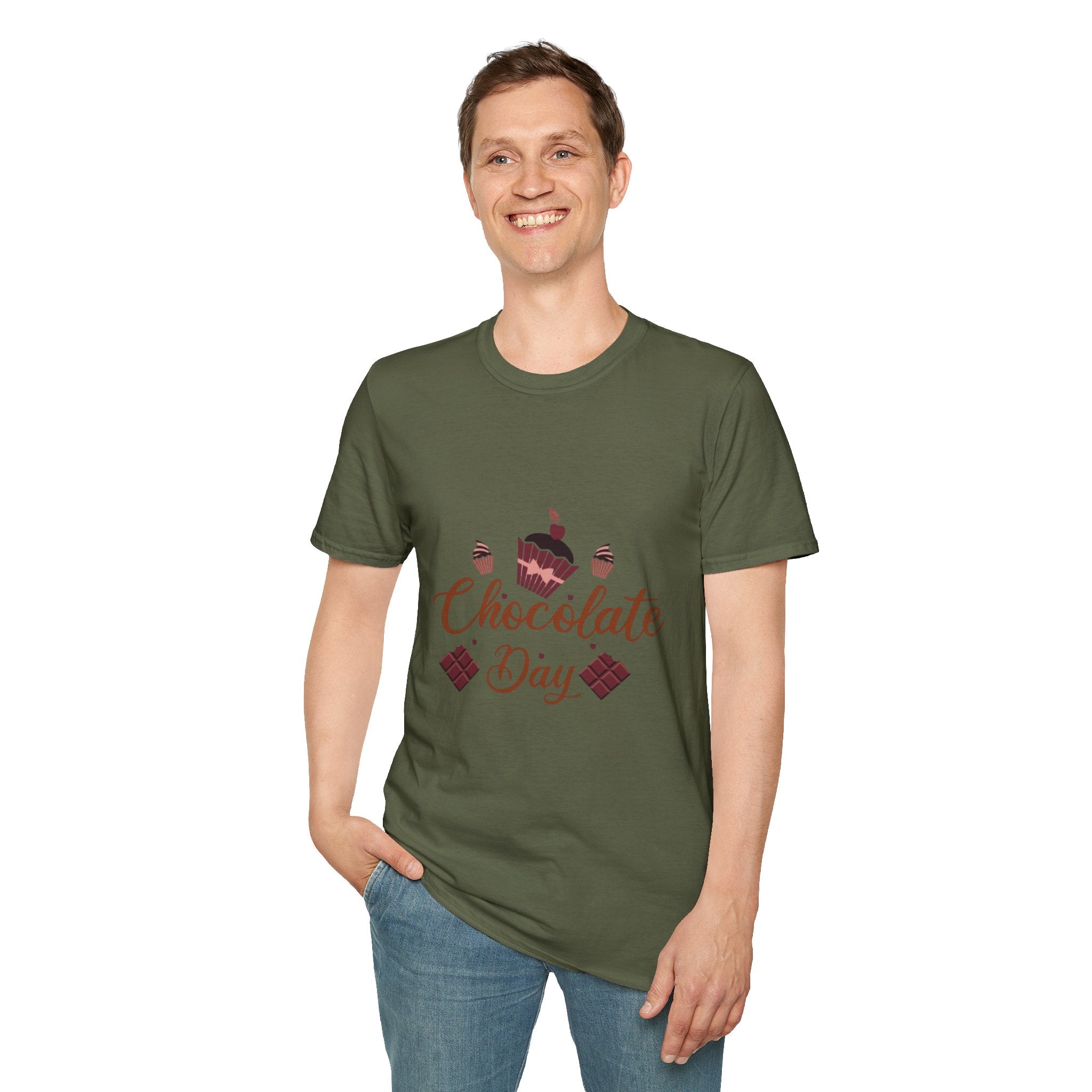 Chocolate Day T‑Shirt — Cupcake & Candy Dessert Lovers Tee