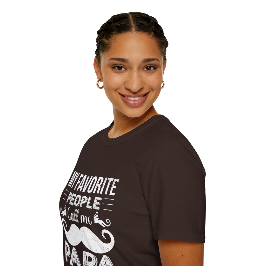 Papa T-Shirt — “My Favorite People Call Me Papa” Vintage Family Gift