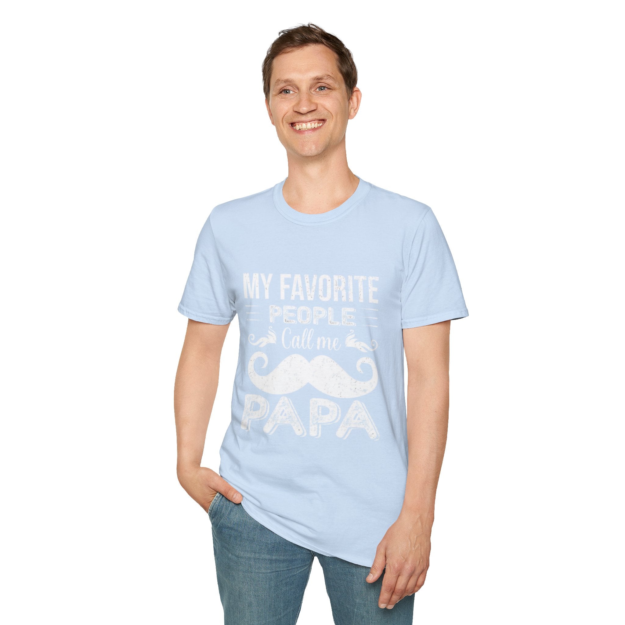 Papa T-Shirt — “My Favorite People Call Me Papa” Vintage Family Gift