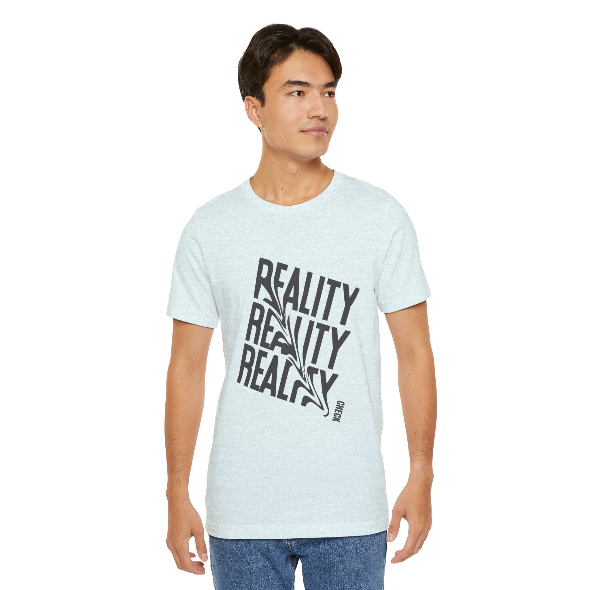 Reality Repeat Tee — Graphic Typography T-Shirt