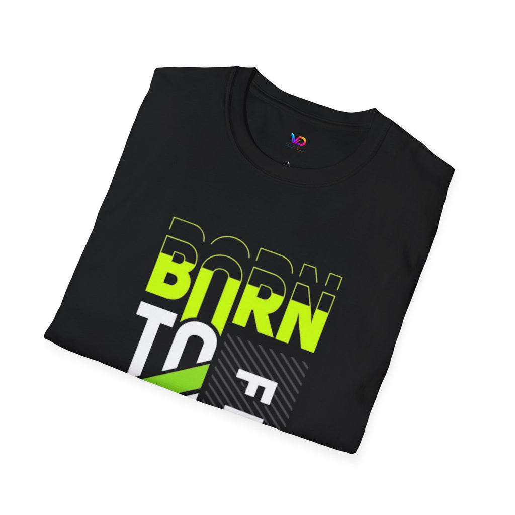 T-Shirt — Born To Be Free Neon Graphic Tee