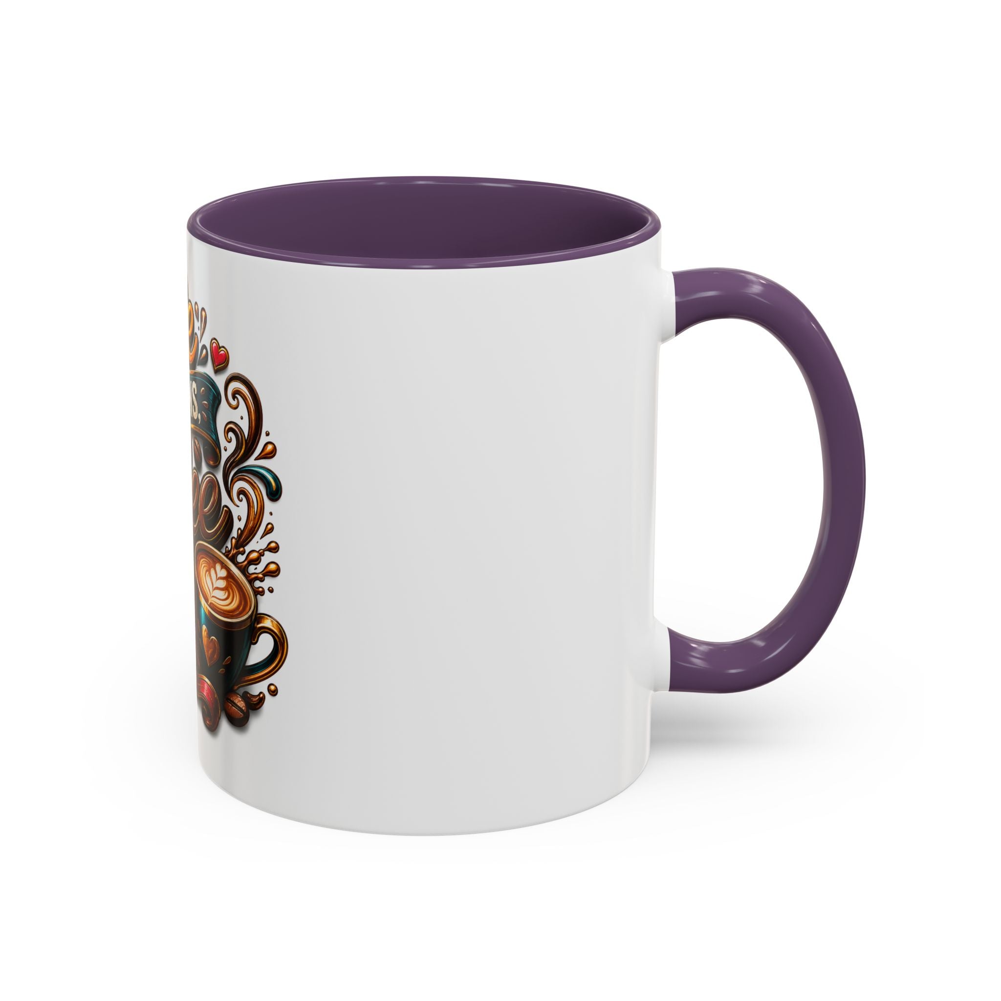 Life Happens Coffee Helps Accent Mug — 11/15oz Ceramic Coffee Cup