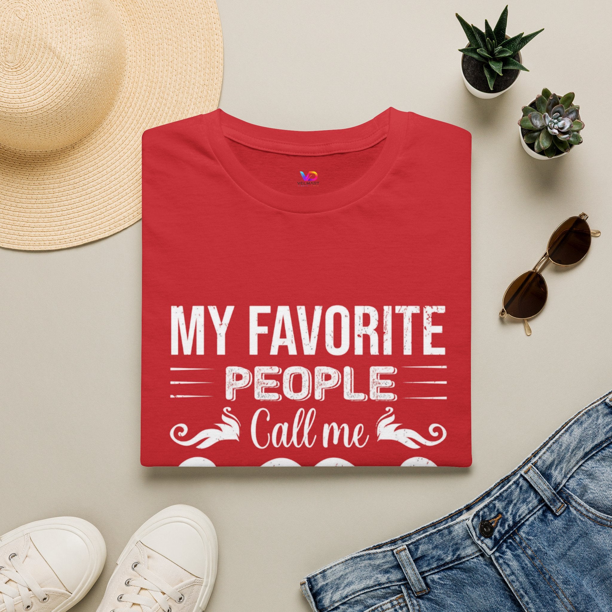 Papa T-Shirt — “My Favorite People Call Me Papa” Vintage Family Gift