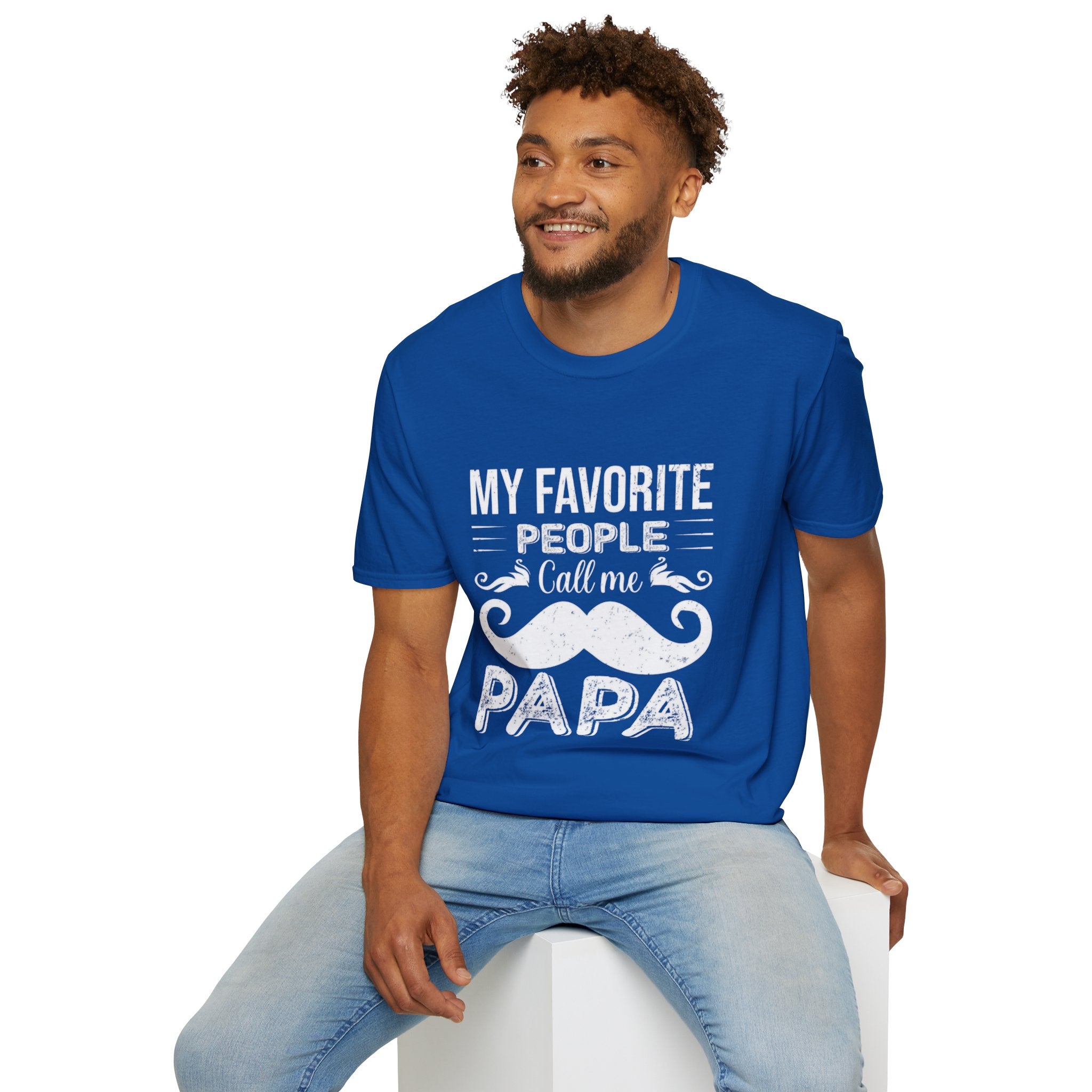 Papa T-Shirt — “My Favorite People Call Me Papa” Vintage Family Gift
