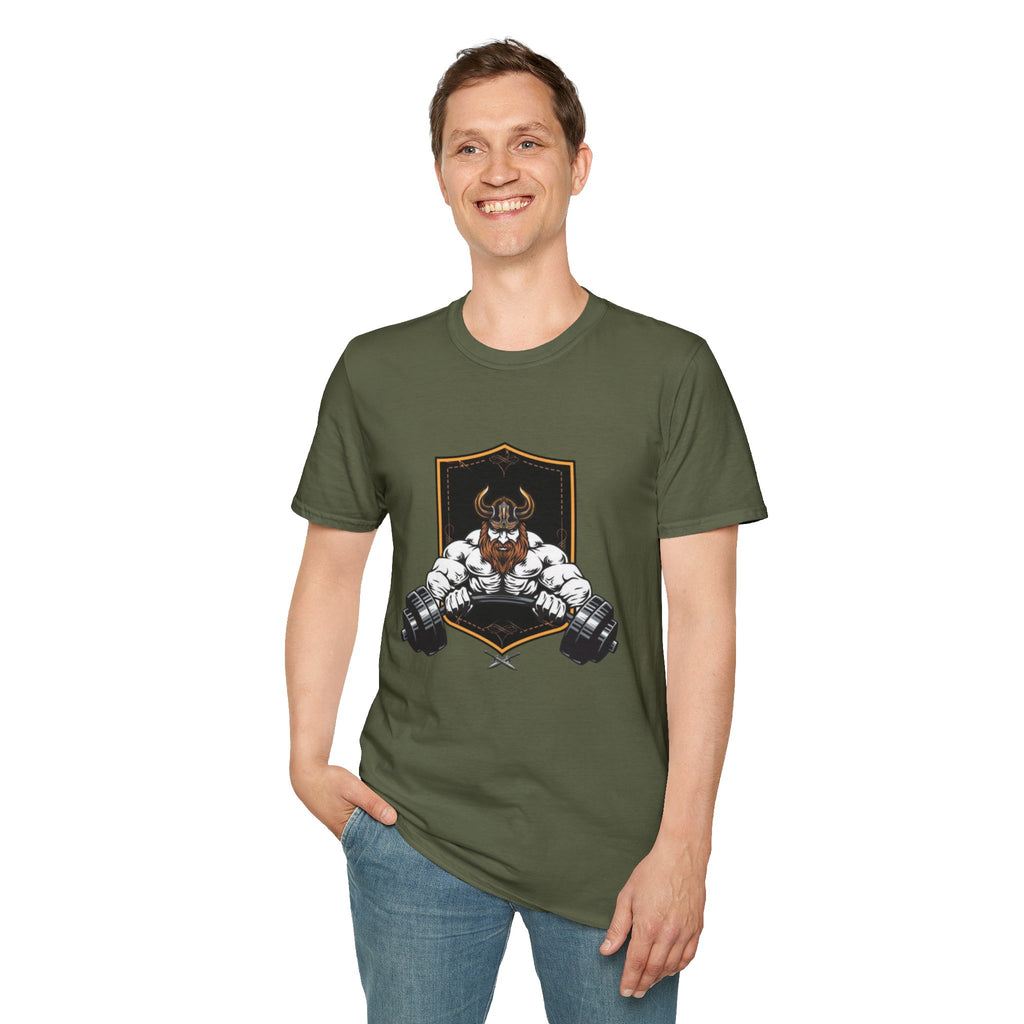 Viking Barbell T-Shirt — Norse Strength Gym Tee