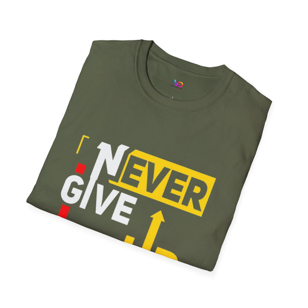 Never Give Up T-Shirt — Motivational Graphic Tee
