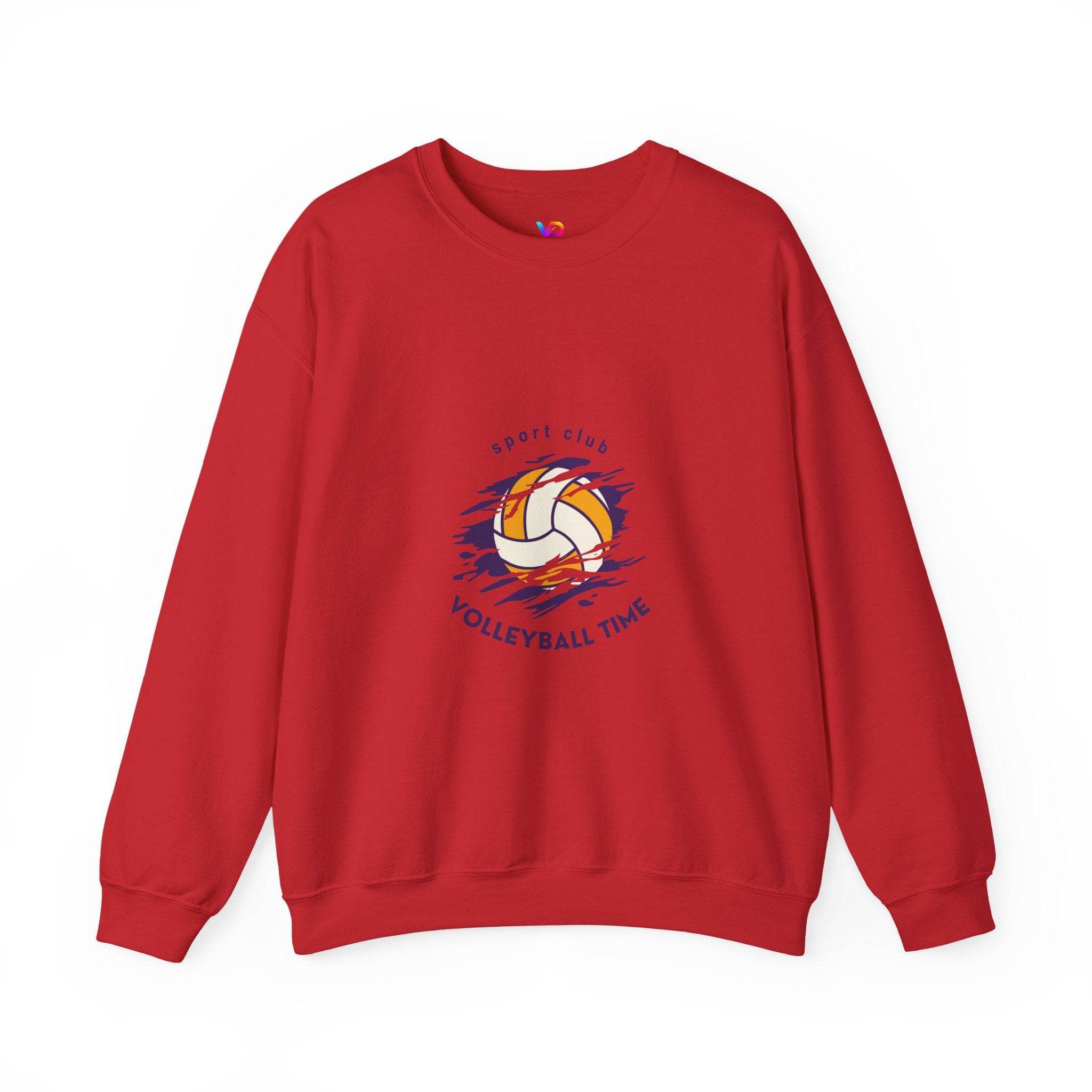 Volleyball Time Crewneck Sweatshirt — Sport Club Graphic Pullover