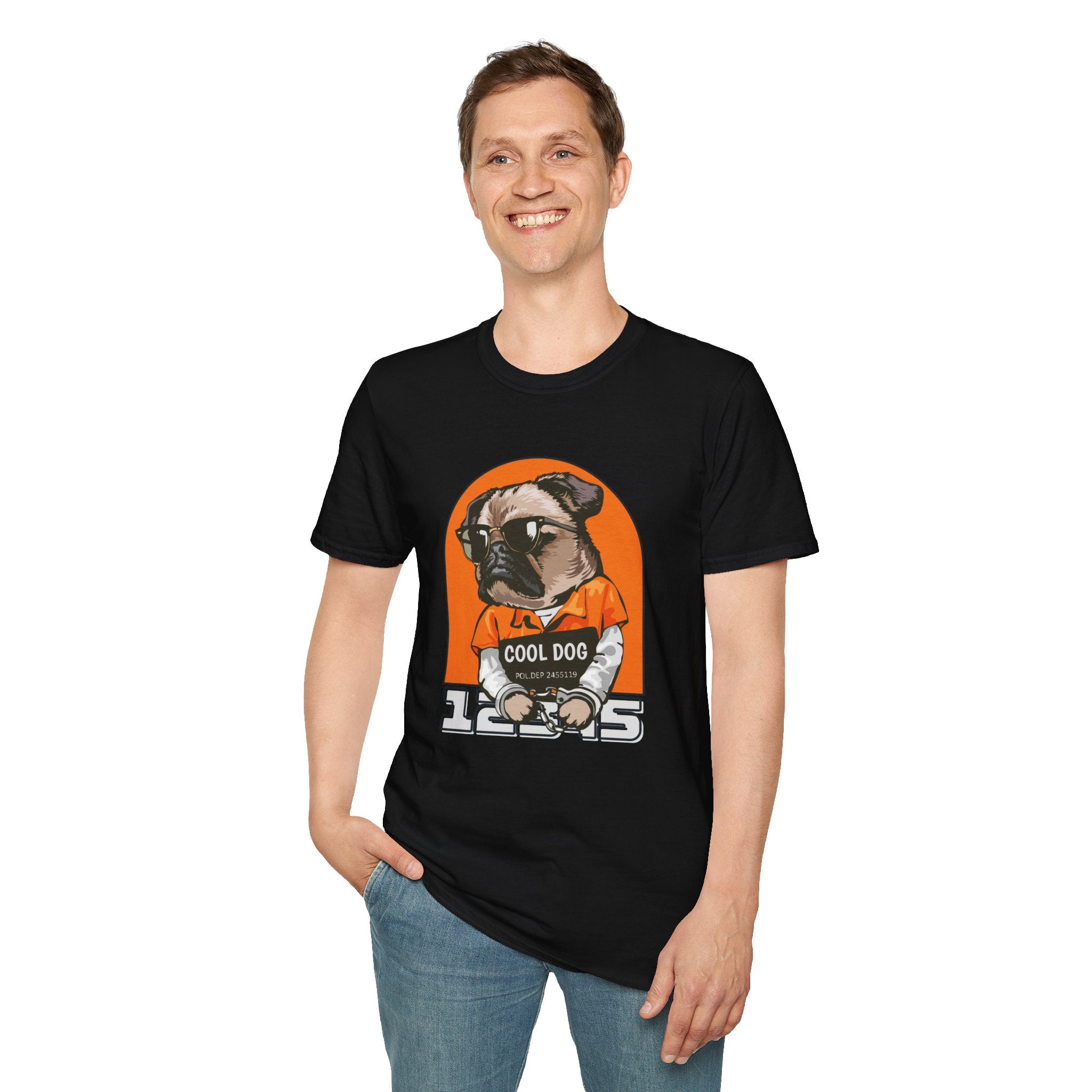 Cool Dog Tee — Retro Pug Graphic T‑Shirt