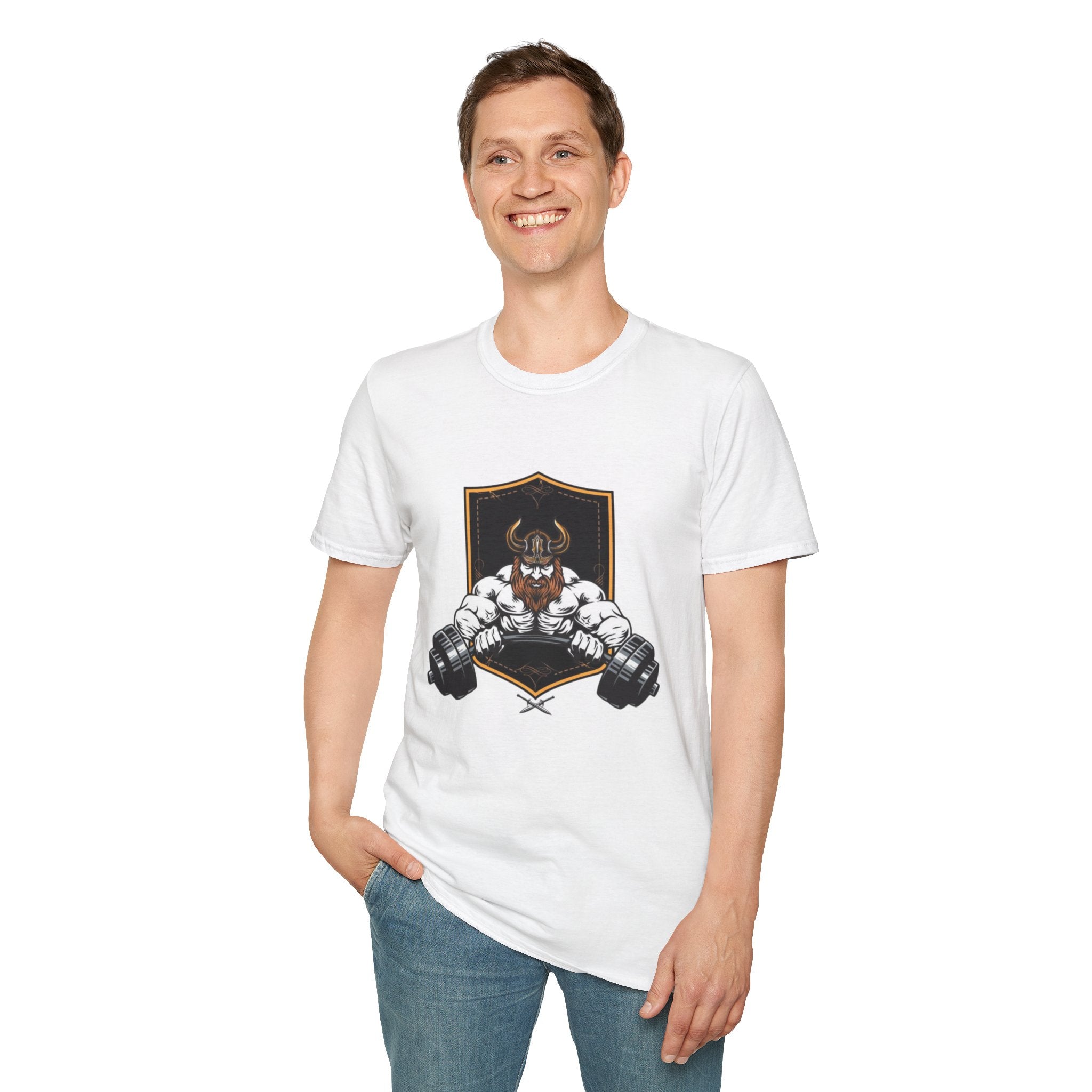 Viking Barbell T-Shirt — Norse Strength Gym Tee