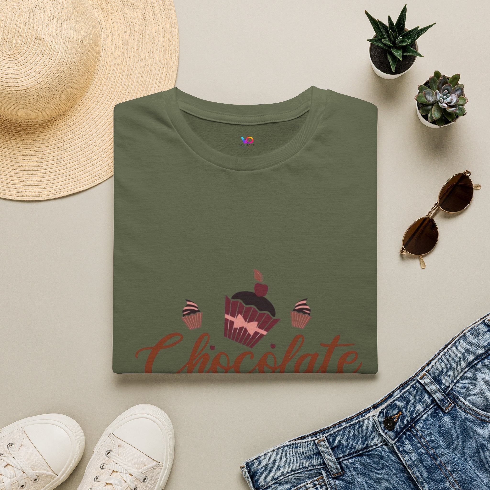 Chocolate Day T‑Shirt — Cupcake & Candy Dessert Lovers Tee