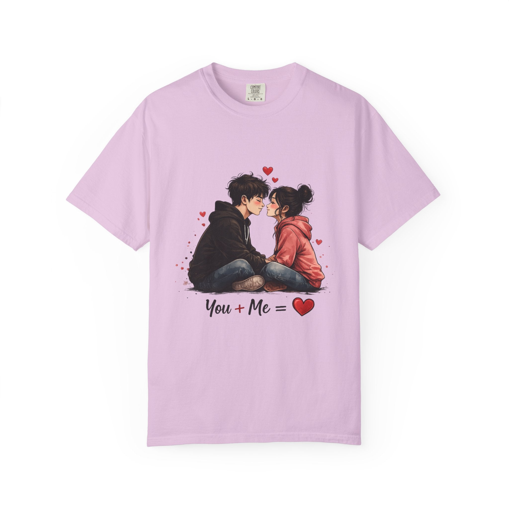 You + Me =  Romantic Couple T-Shirt