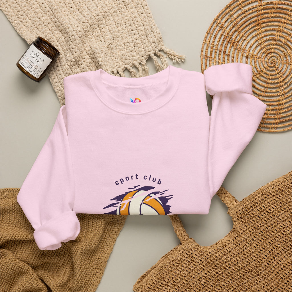 Volleyball Time Crewneck Sweatshirt — Sport Club Graphic Pullover