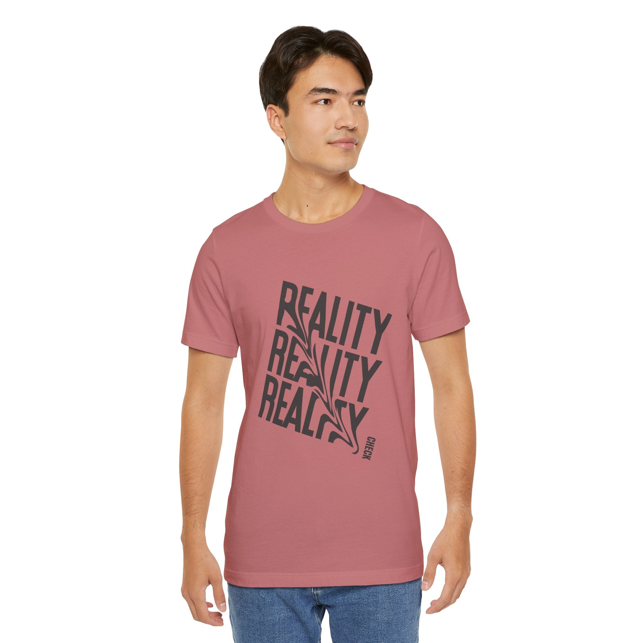 Reality Repeat Tee — Graphic Typography T-Shirt