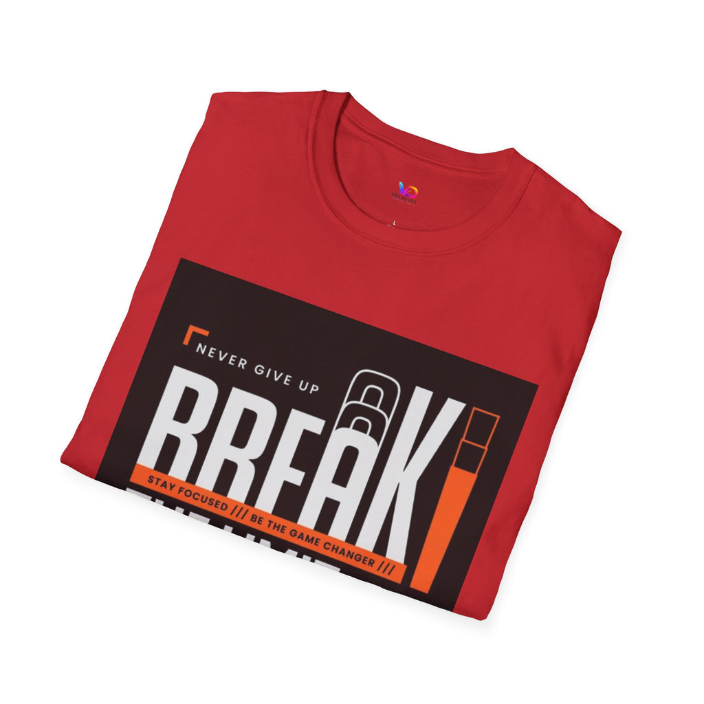 Break the Limit T-Shirt — “Never Give Up, Break” Motivational Graphic Tee