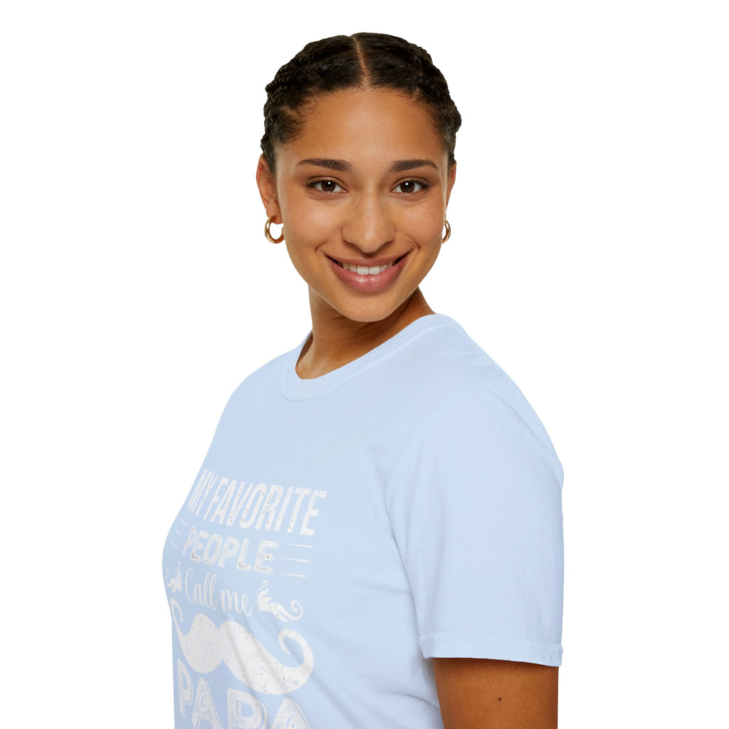 Papa T-Shirt — “My Favorite People Call Me Papa” Vintage Family Gift