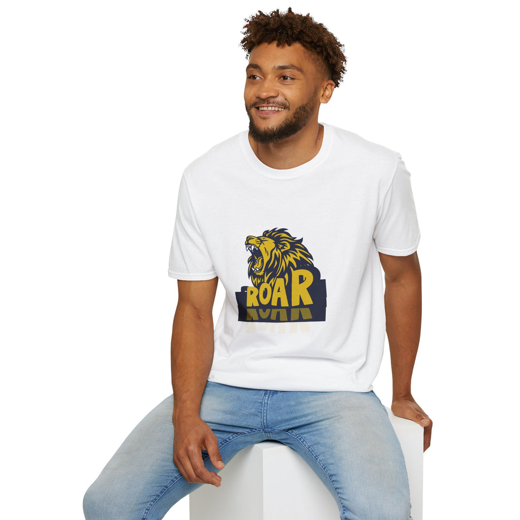Roaring Lion T-Shirt — Bold Yellow & Navy Graphic Tee