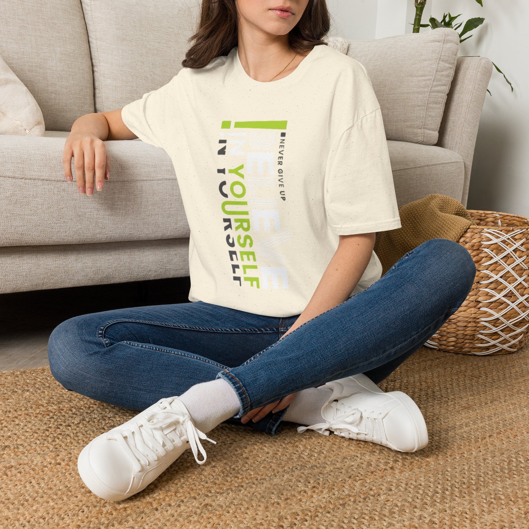 T-Shirt — "Be Yourself" Vertical Motivational Graphic Tee