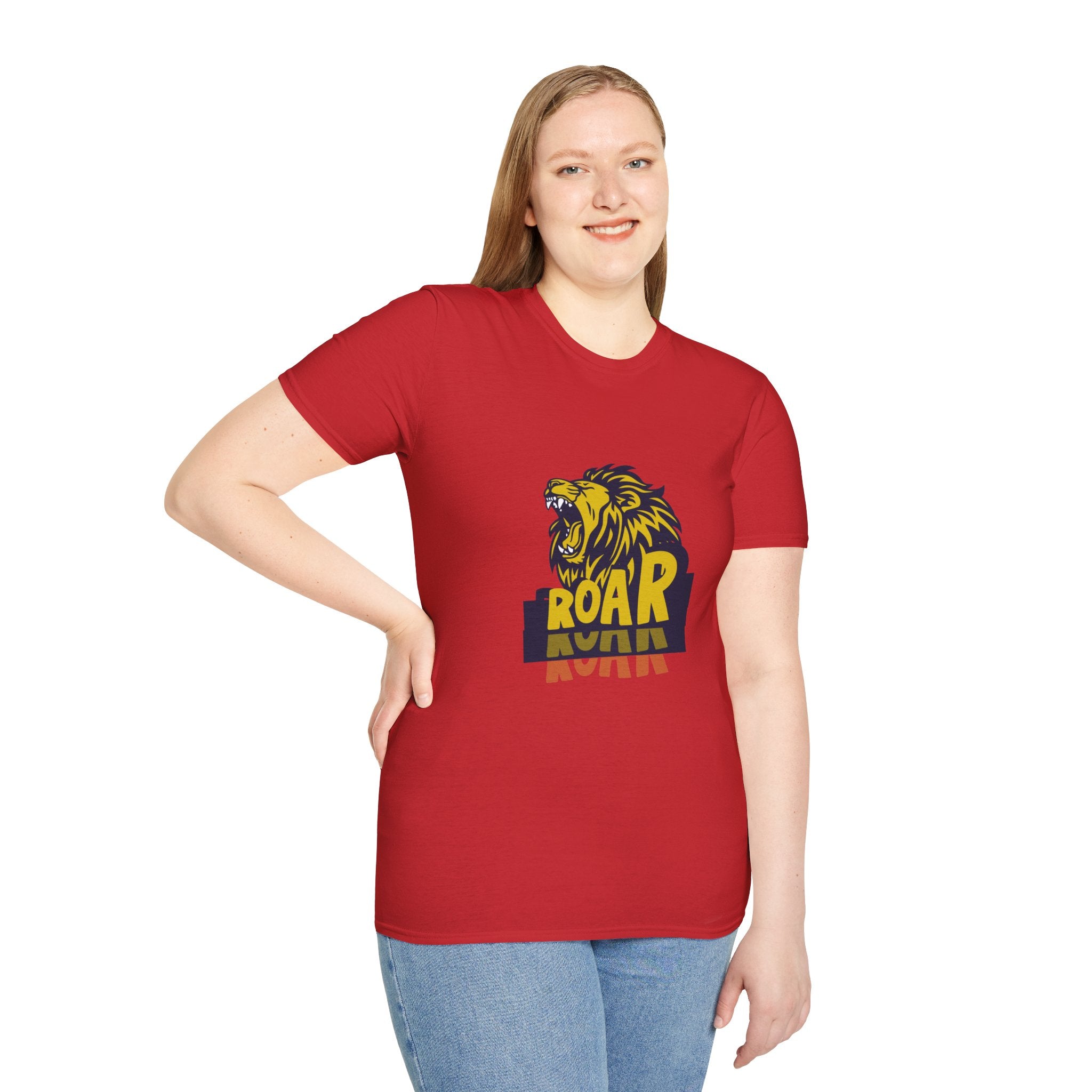 Roaring Lion T-Shirt — Bold Yellow & Navy Graphic Tee