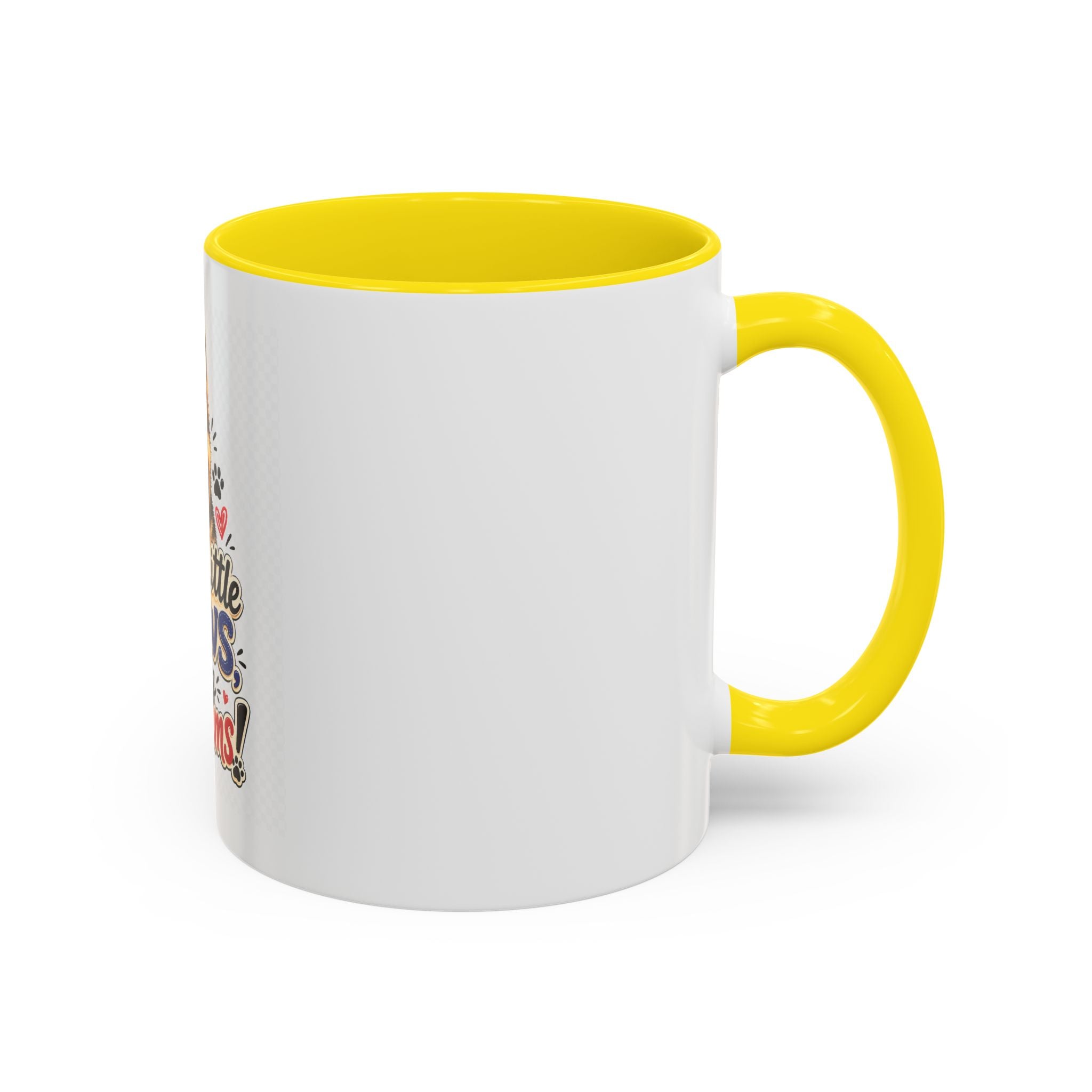 Coffee Mug - "Little Paws, Big Dreams" German Shepherd Puppy Accent Mug (11/15 oz)