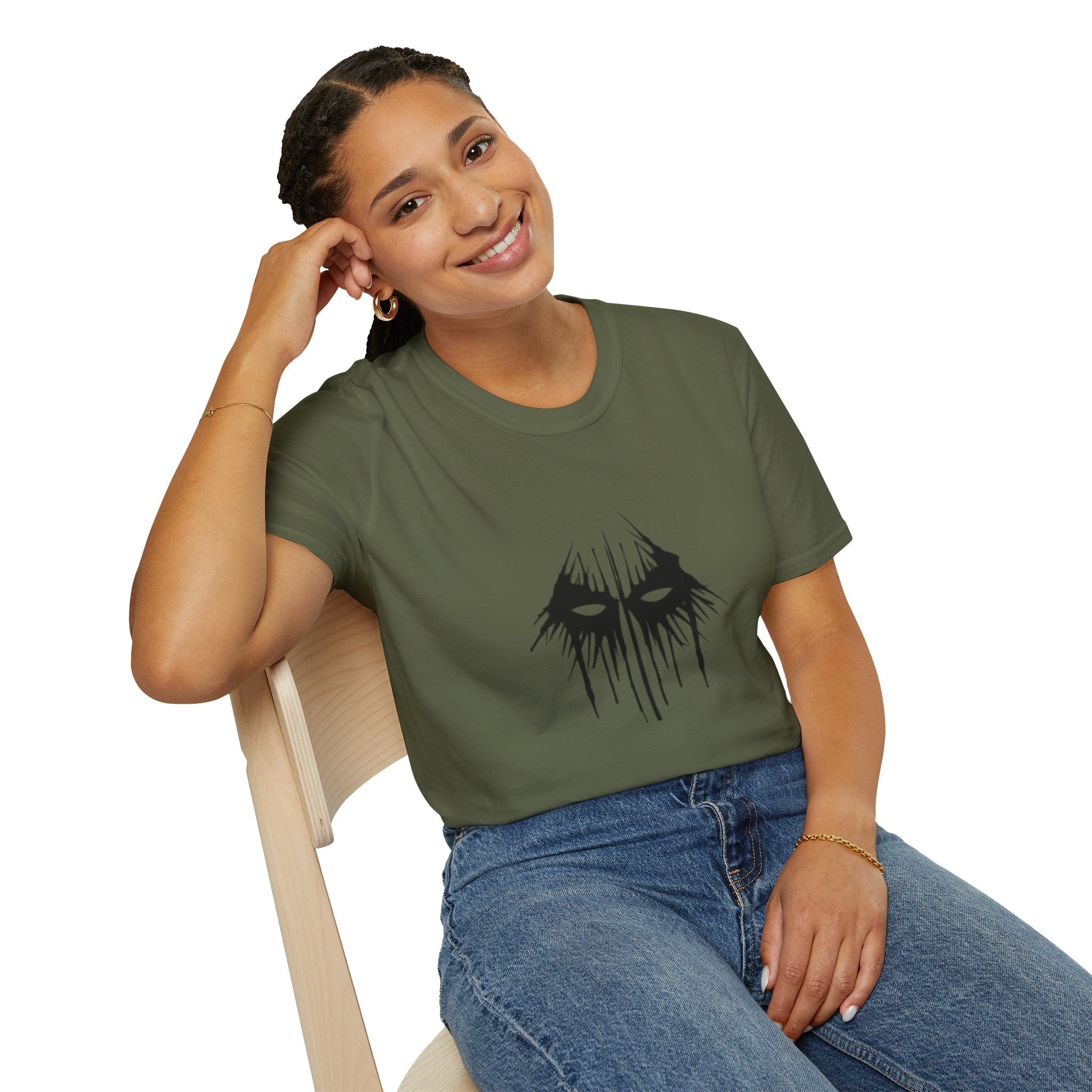 Horror Mask T-Shirt — Dripping Eyes Graphic Tee