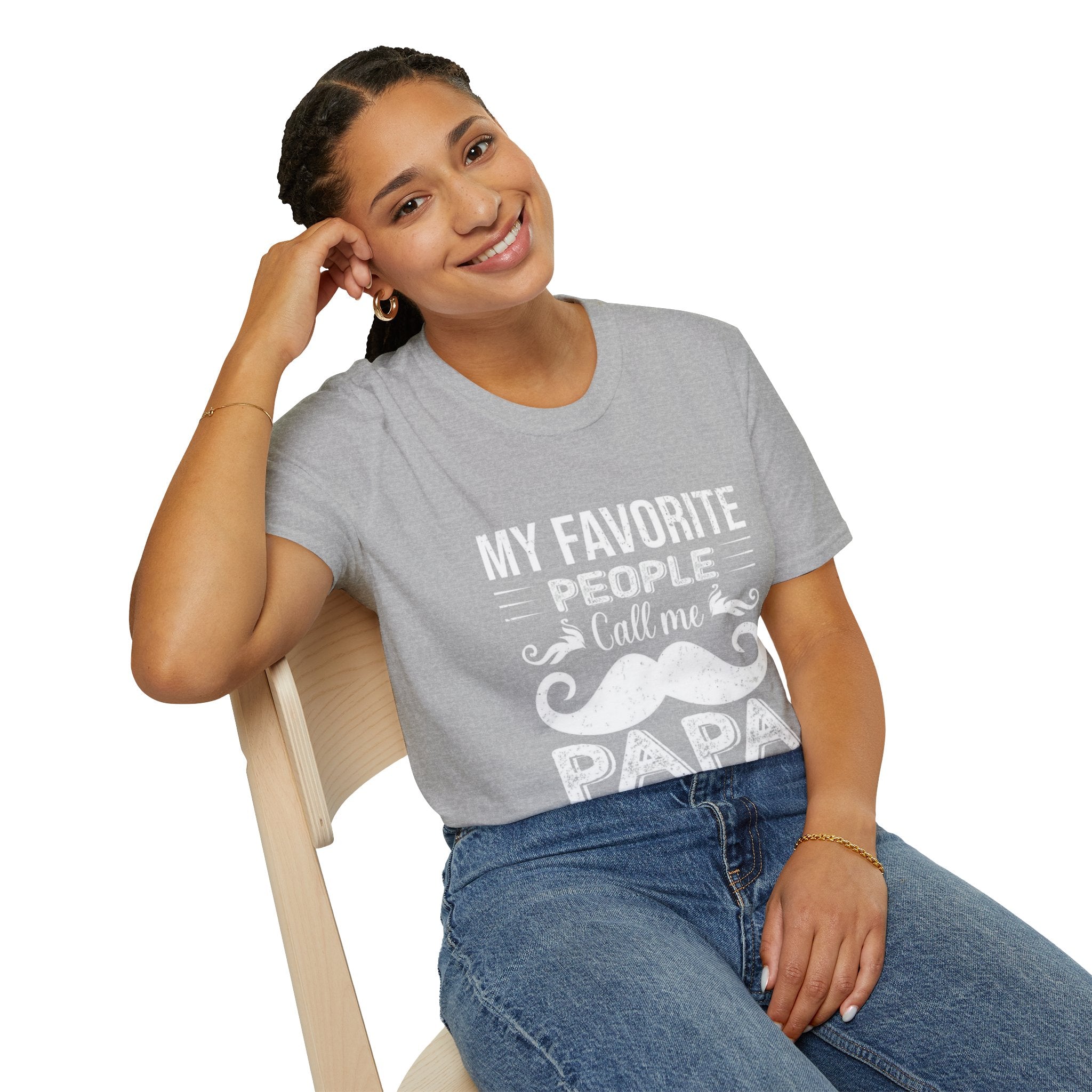 Papa T-Shirt — “My Favorite People Call Me Papa” Vintage Family Gift