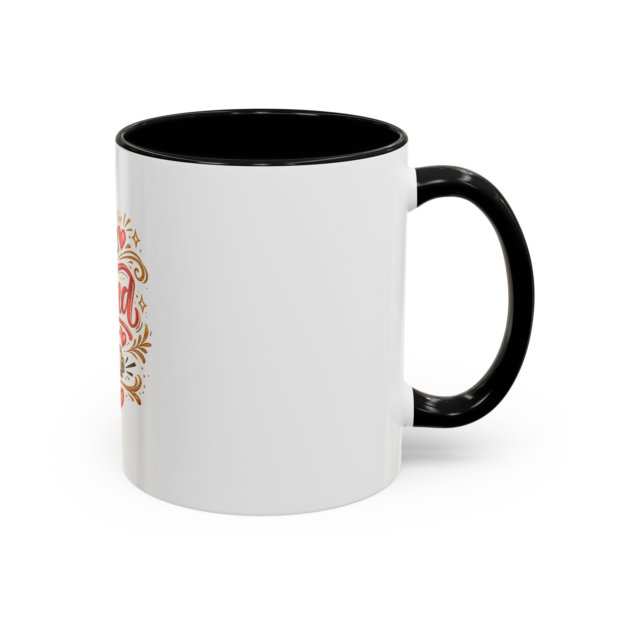 Be Kind Accent Coffee Mug — Inspirational White & Black Ceramic Mug (11/15oz)