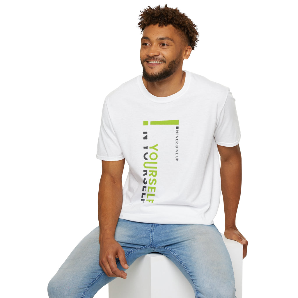 T-Shirt — "Be Yourself" Vertical Motivational Graphic Tee