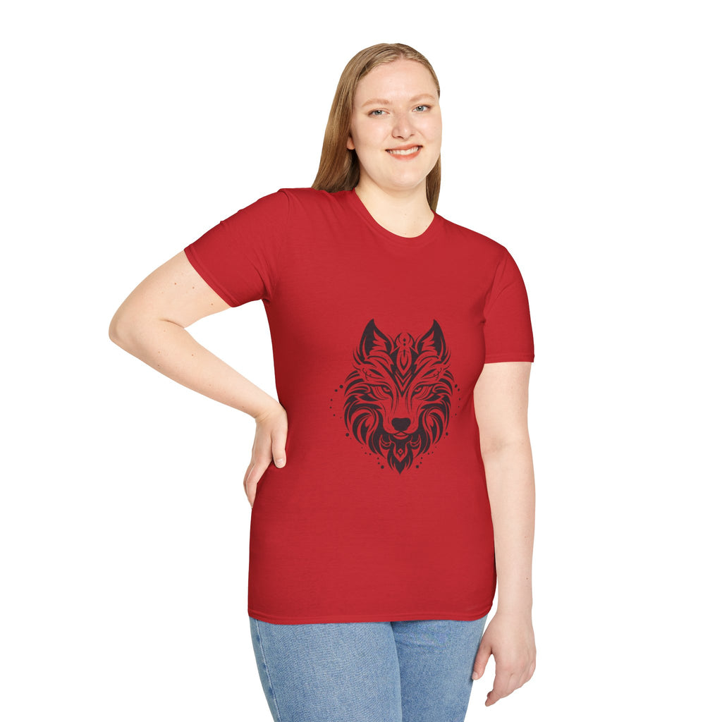 Wolf Mandala T-Shirt — Tribal Geometric Wolf Art Tee