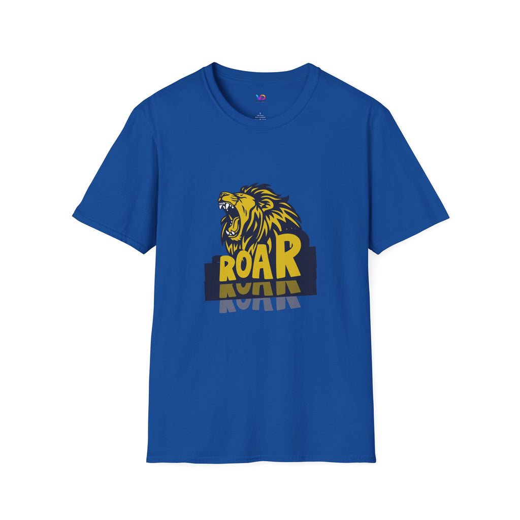 Roaring Lion T-Shirt — Bold Yellow & Navy Graphic Tee
