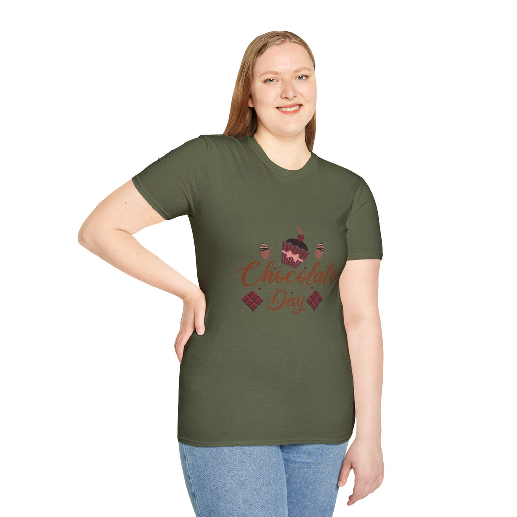 Chocolate Day T‑Shirt — Cupcake & Candy Dessert Lovers Tee