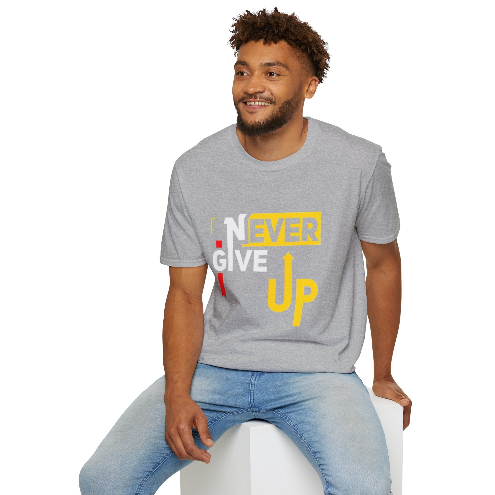 Never Give Up T-Shirt — Motivational Graphic Tee