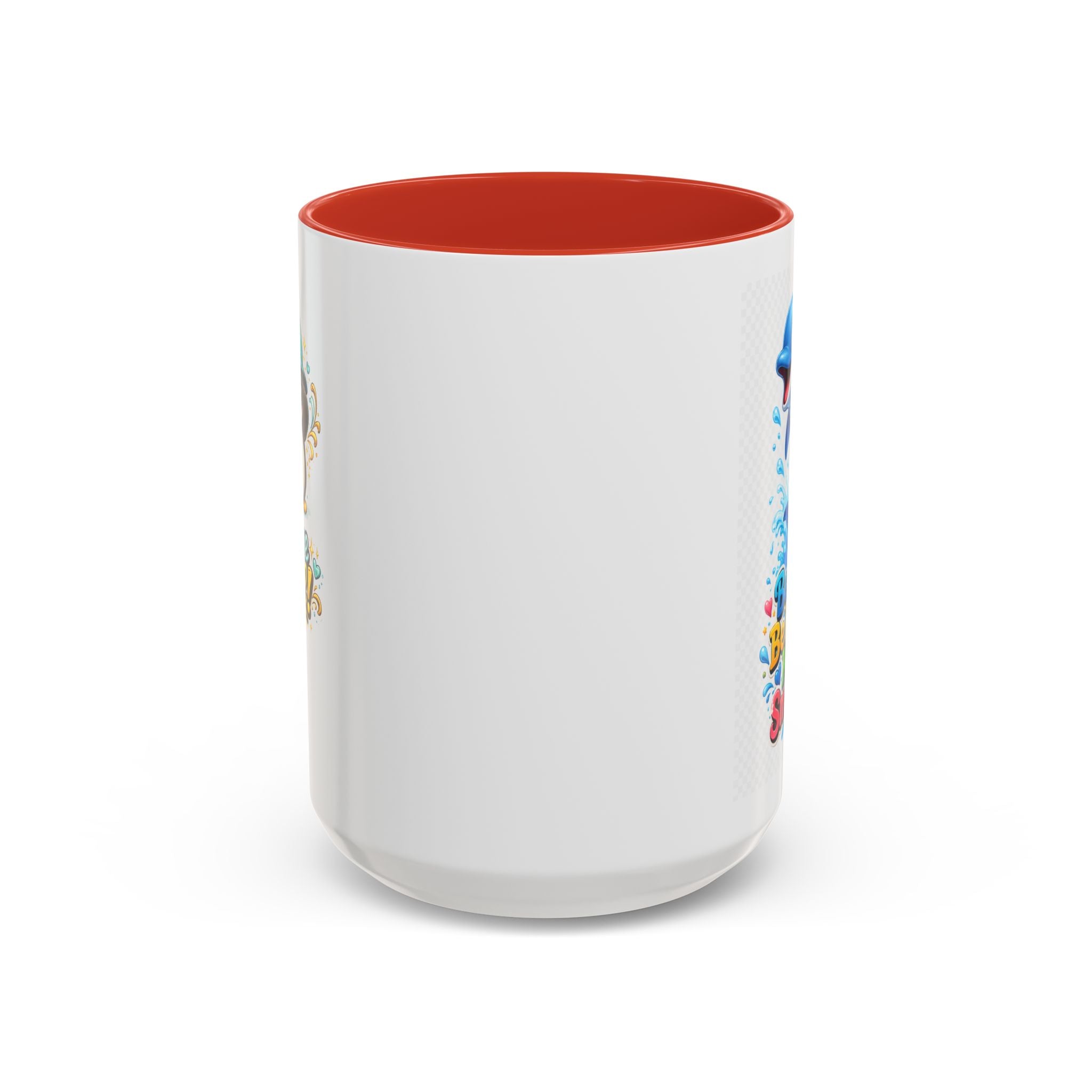 Be Kind Be Happy Keep Smiling Dolphin Accent Coffee Mug