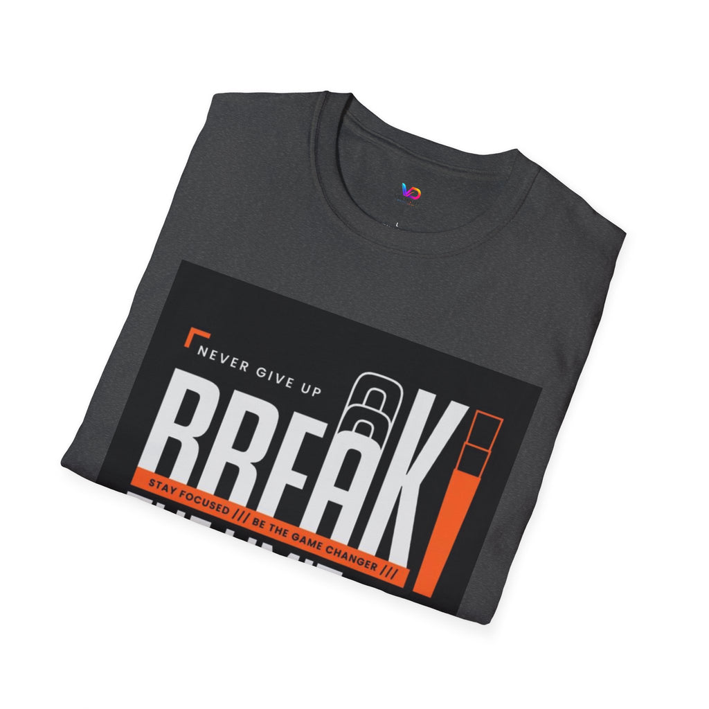Break the Limit T-Shirt — “Never Give Up, Break” Motivational Graphic Tee