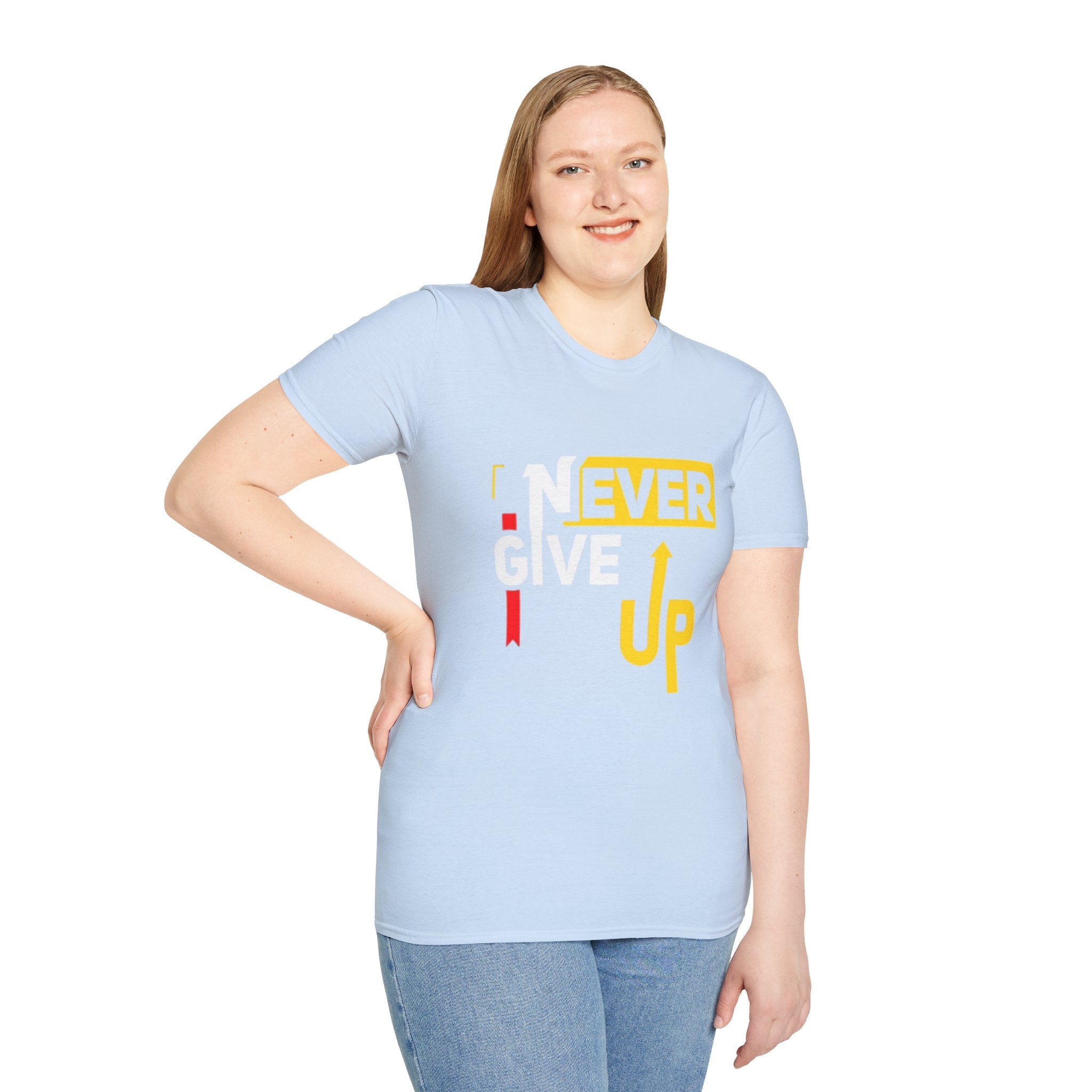 Never Give Up T-Shirt — Motivational Graphic Tee