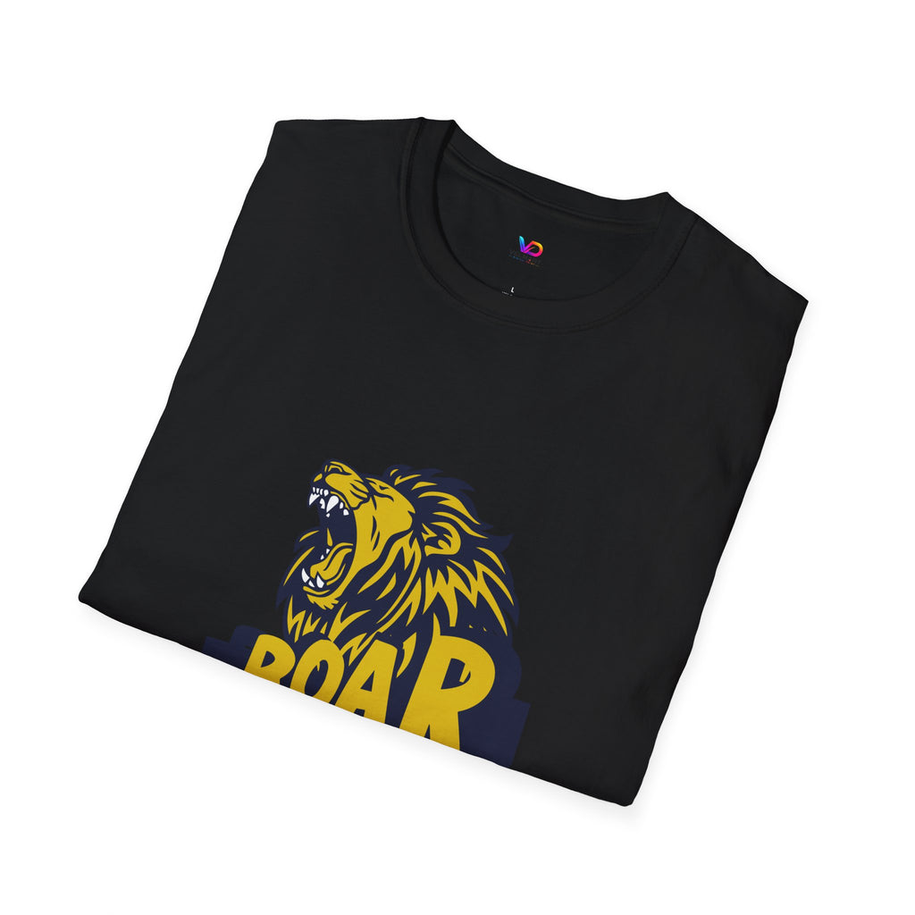 Roaring Lion T-Shirt — Bold Yellow & Navy Graphic Tee