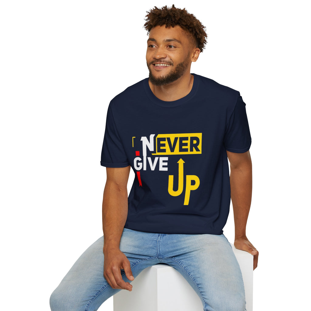 Never Give Up T-Shirt — Motivational Graphic Tee
