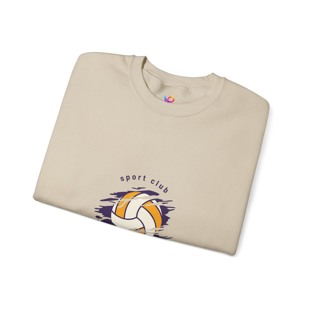 Volleyball Time Crewneck Sweatshirt — Sport Club Graphic Pullover