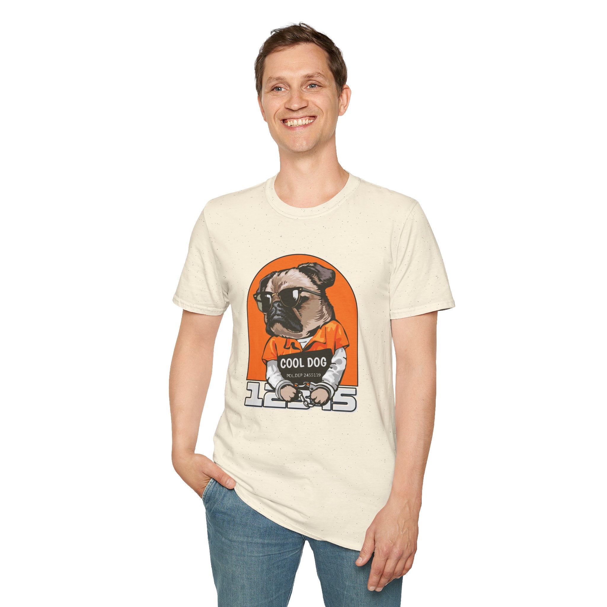 Cool Dog Tee — Retro Pug Graphic T‑Shirt