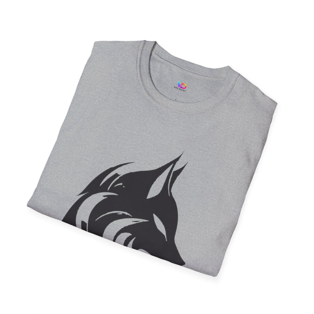 Wolf Silhouette T-Shirt — Tribal Black Wolf Graphic Tee