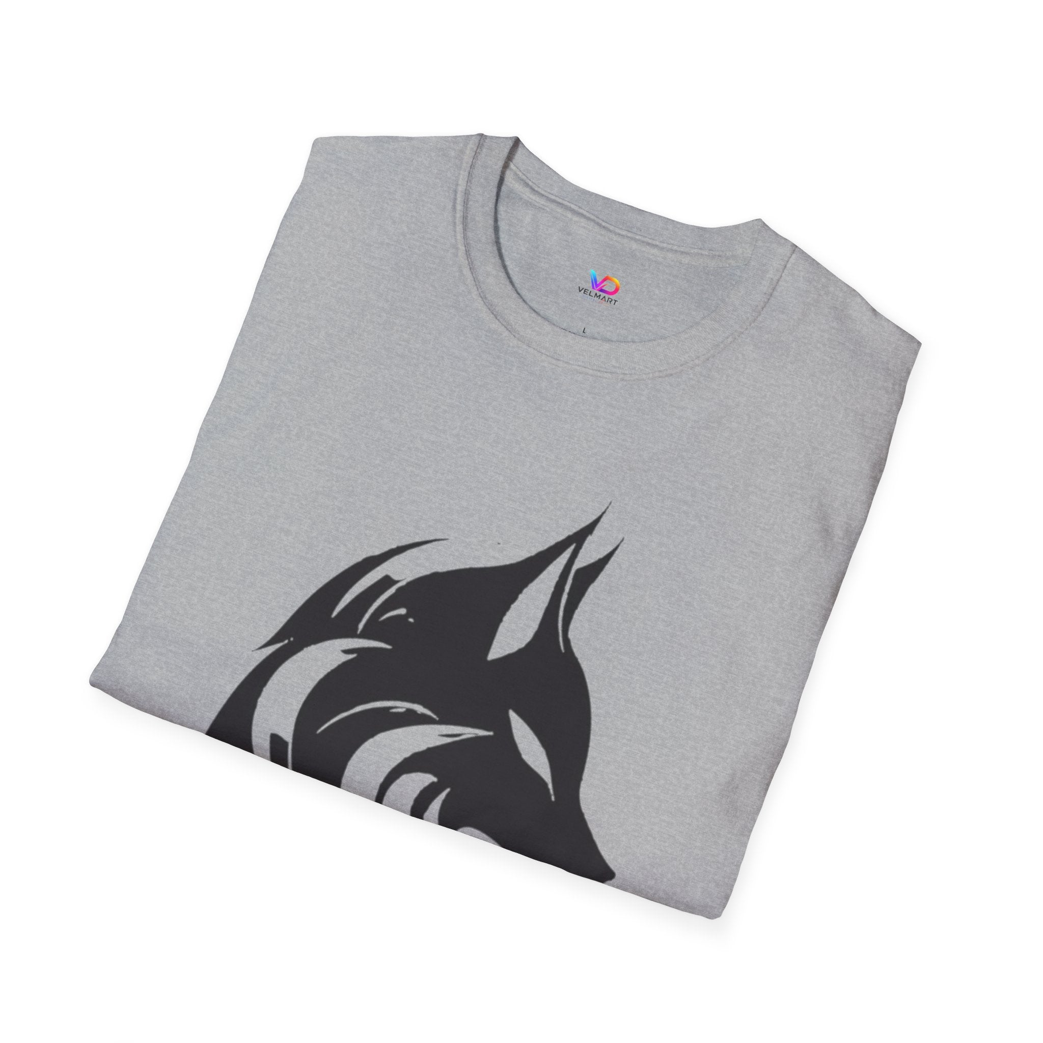 Wolf Silhouette T-Shirt — Tribal Black Wolf Graphic Tee