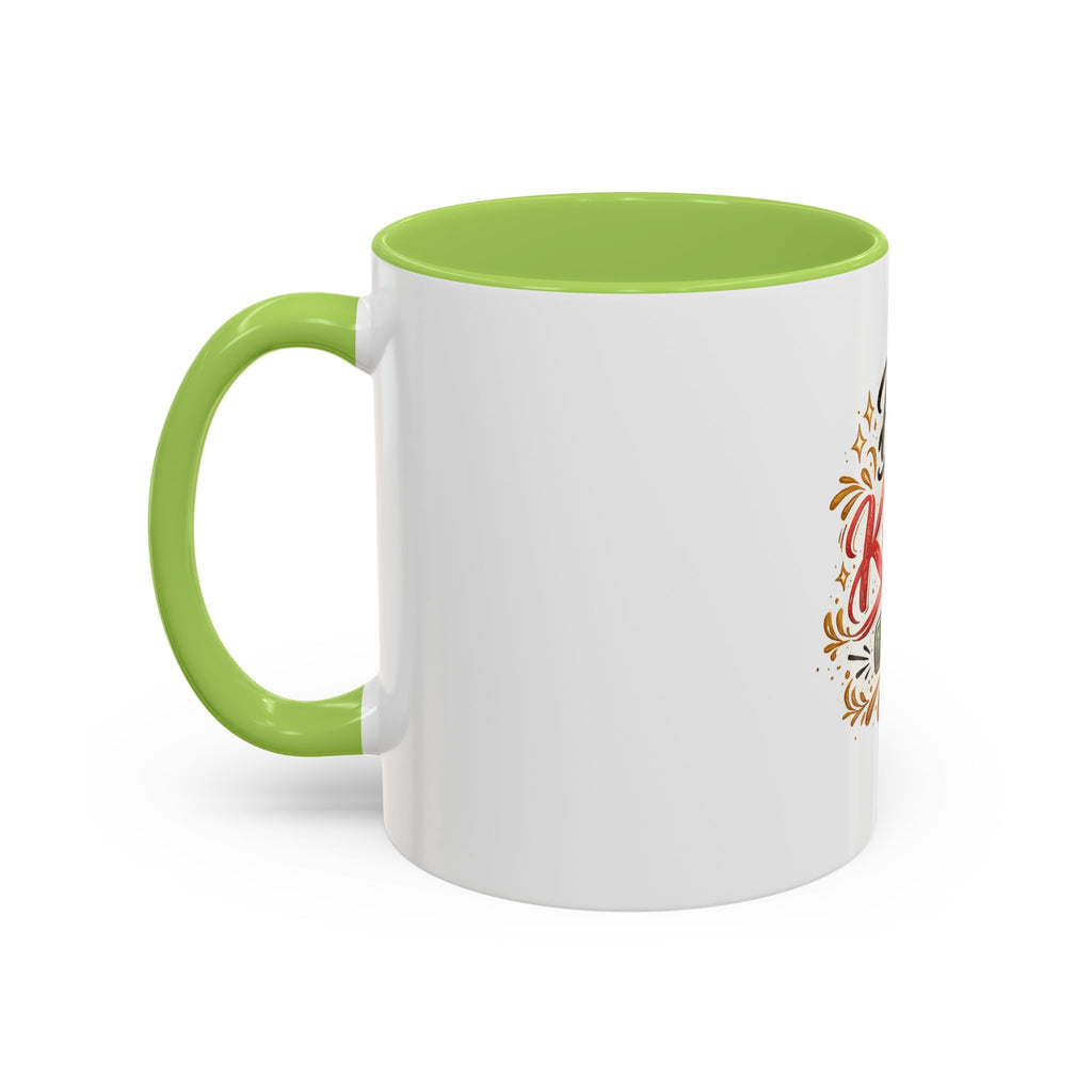 Be Kind Accent Coffee Mug — Inspirational White & Black Ceramic Mug (11/15oz)