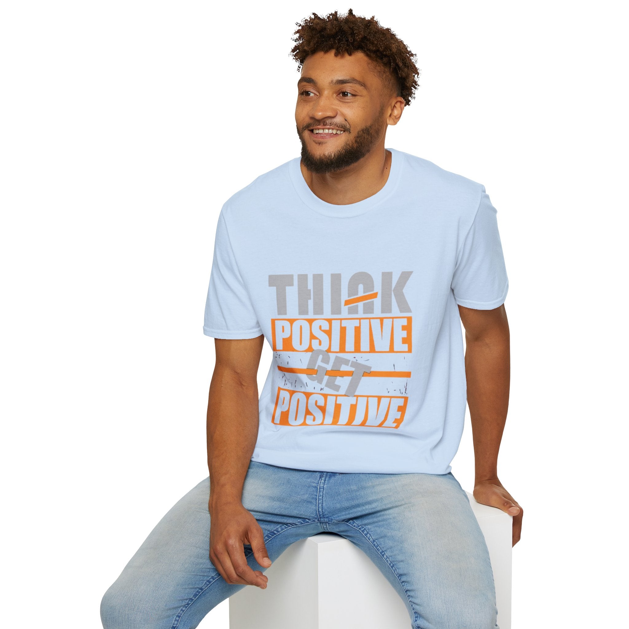 Think Positive T-Shirt — Motivational Graphic Tee